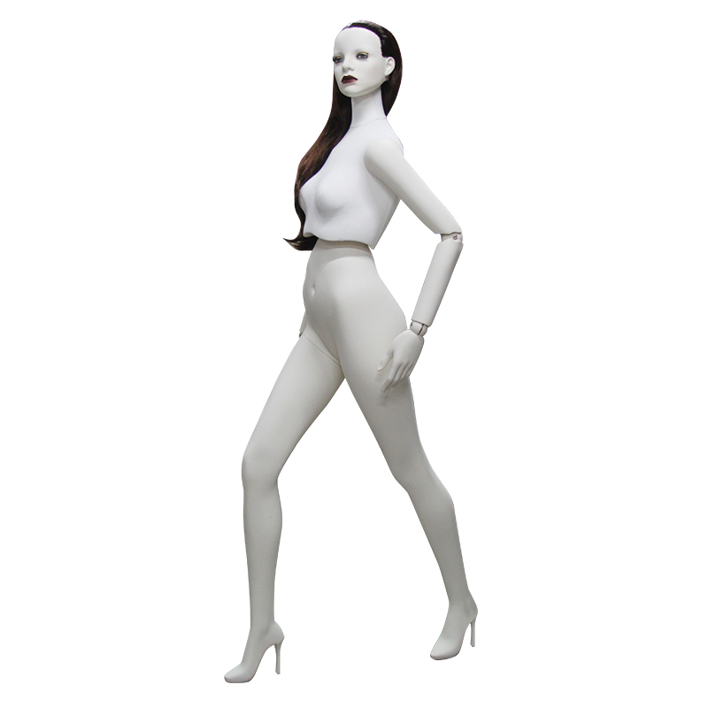 Манекен манекен женский с шарнирными руками из стеклопластика movf-04m-t