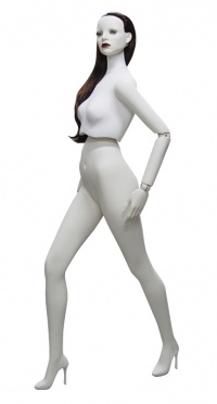 Манекен женский с шарнирными руками из стеклопластика movf-04m-t рис. 1