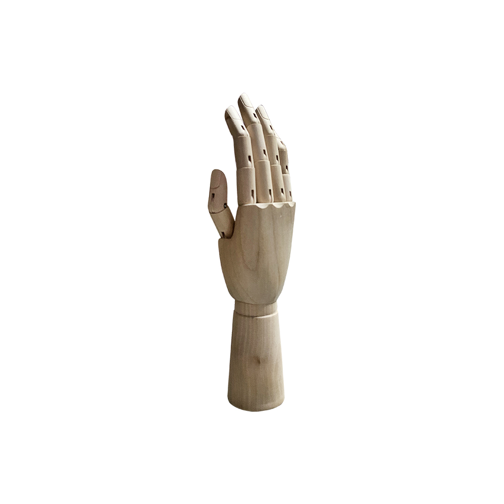 Манекен Рука (женская) деревянная шарнирная для перчаток и аксессуаров wooden hand female (right)-1
