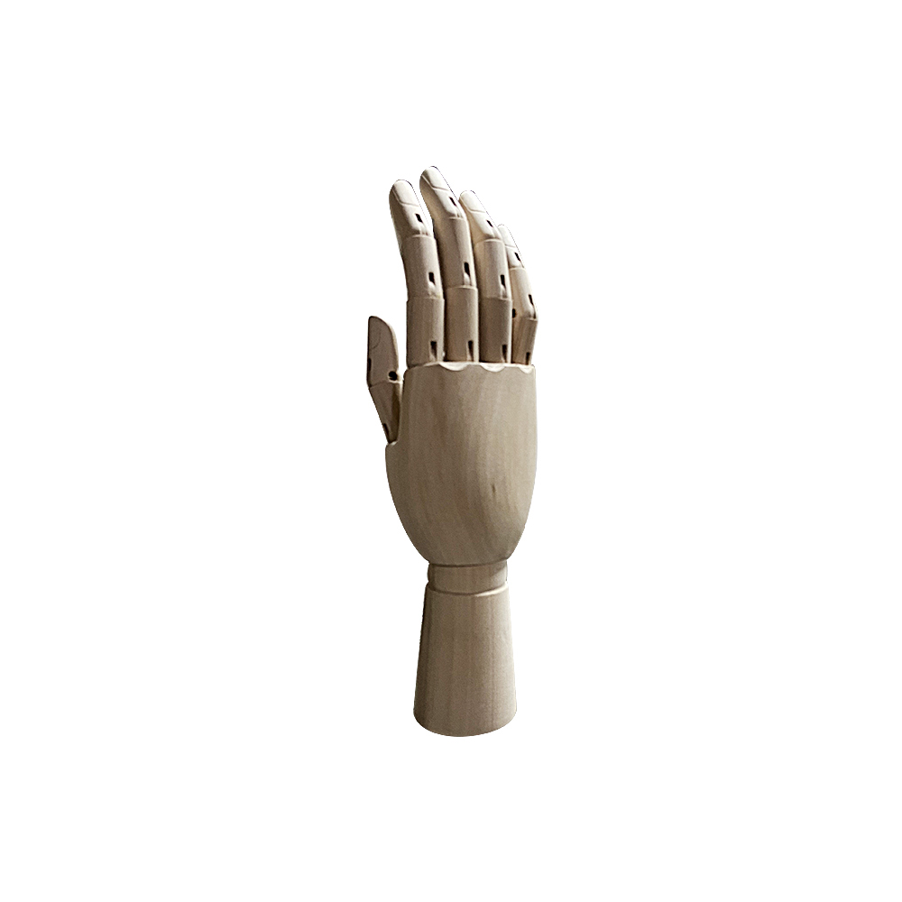 Манекен Рука (мужская) деревянная шарнирная для перчаток и аксессуаров wooden hand male (right)-1