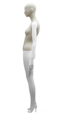 Манекен женский на металлической подставке MILA-1 (WITH STRAIGHT ARMS) ERIN-D015/9010 no grain рис. 1