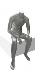 мужской сидячий безголовый цвет серебро HLJON-7/081 рис. 1