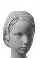 hKM-45 скульптурная прическа неокрашенная
