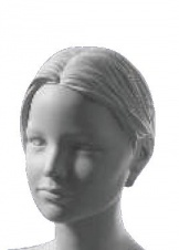 hKM-49 скульптурная прическа неокрашенная