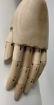 Манекен Мужской с деревянными руками в ткани (цвет сливочный) FSM-03-ALAN-S77-WA-matt 9010 Ral рис. 5
