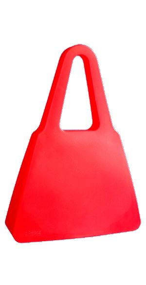 сумка пластик красная/РАЗМЕРЫ: 75*19 см