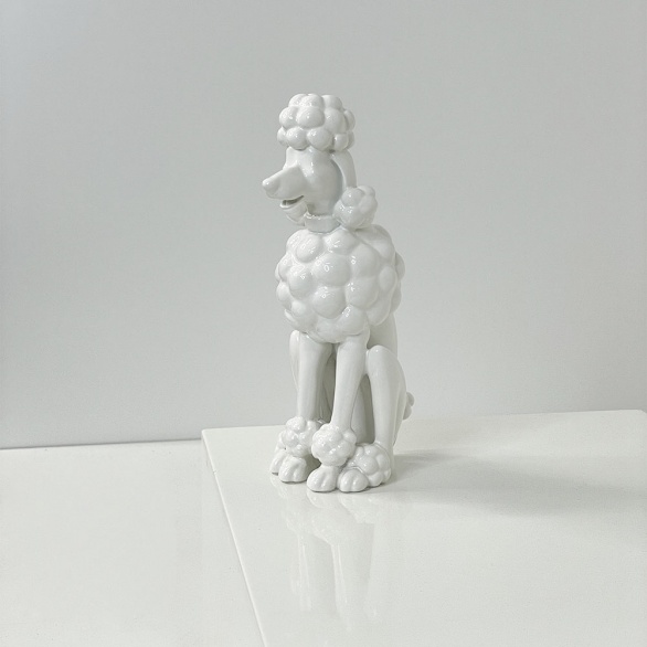 Манекен Poodle small белый глянец рис. 2
