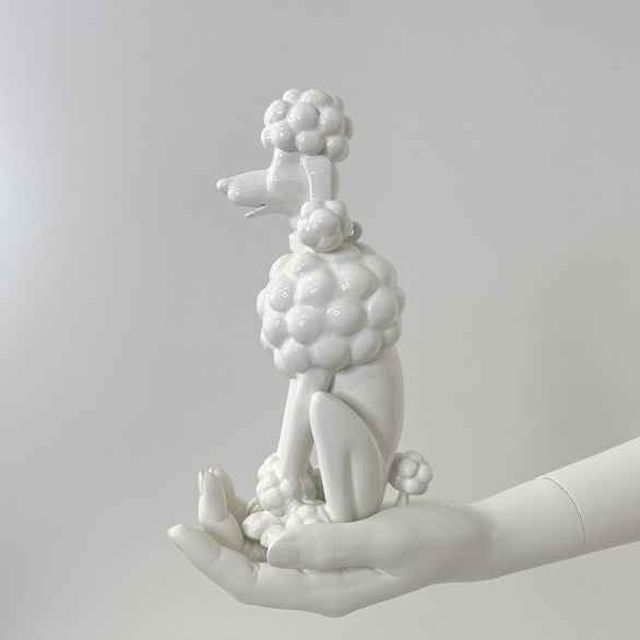 Манекен Poodle small белый глянец рис. 3
