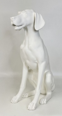 Собака матовый sitting dog_9010 рис. 1