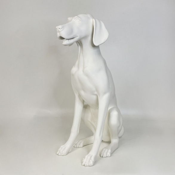 Собака матовый sitting dog_9010 рис. 2
