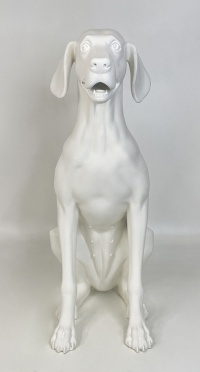 Собака матовый sitting dog_9010 рис. 1