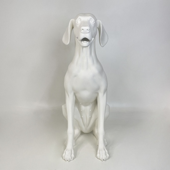 Собака матовый sitting dog_9010 рис. 3