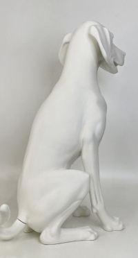 Собака матовый sitting dog_9010 рис. 1