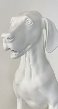 Собака матовый sitting dog_9010 рис. 1