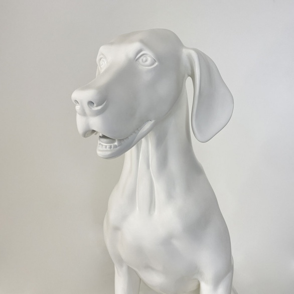 Собака матовый sitting dog_9010 рис. 6
