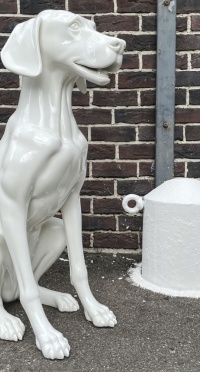 Собака глянец sitting_dog_9010S рис. 1