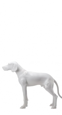 Манекен собака глянец standing-dog-9010S рис. 1