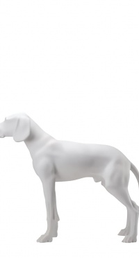 Манекен собаки матовый standing-dog-9010 рис. 1