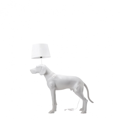 Манекен собака с лампой - в полный рост standing-dog-9010S-lamp рис. 1