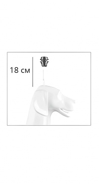 Манекен собака с лампой - в полный рост standing-dog-9010S-lamp рис. 1