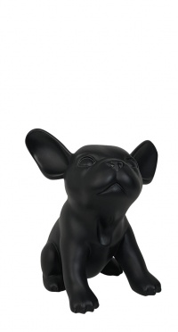 Бульдог щенок черный 28 см BULL-PUP-DOG-SITTER-9005 рис. 1