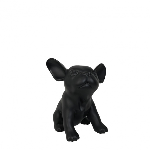 Бульдог щенок черный 28 см BULL-PUP-DOG-SITTER-9005 рис. 1