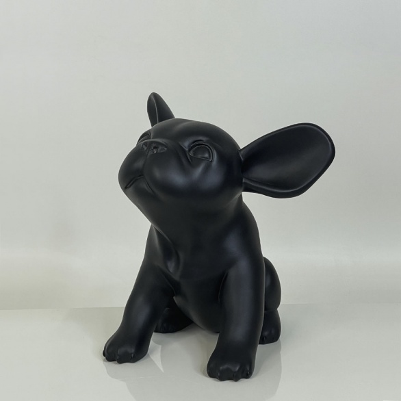 Бульдог щенок черный 28 см BULL-PUP-DOG-SITTER-9005 рис. 2
