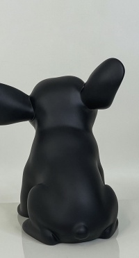 Бульдог щенок черный 28 см BULL-PUP-DOG-SITTER-9005 рис. 1