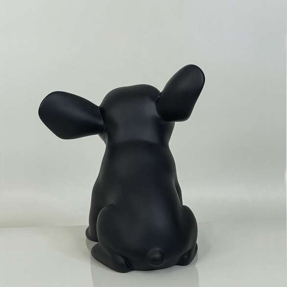 Бульдог щенок черный 28 см BULL-PUP-DOG-SITTER-9005 рис. 4