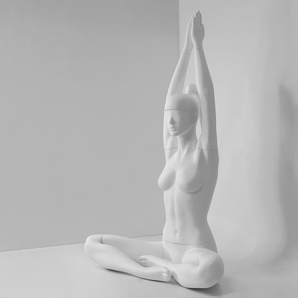 Манекен женский в позе лотоса CFF-19-ERIN-BRAIDS-9010 рис. 6