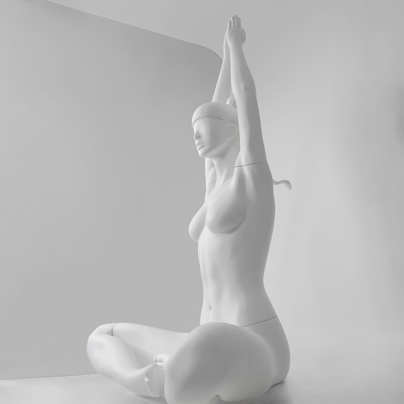 Манекен женский в позе лотоса CFF-19-ERIN-BRAIDS-9010 рис. 8