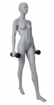 Манекен женский с гантелями CFF-3Y-KAYH-H-PANTONE COOL GRAY 8C рис. 1