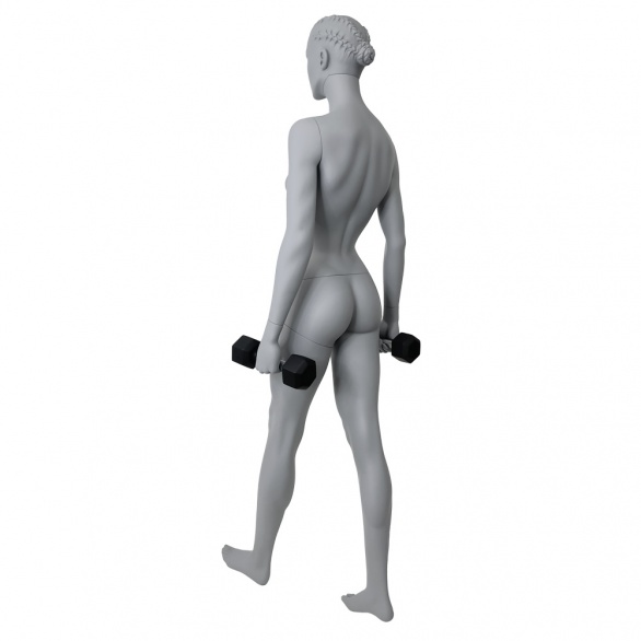 Манекен женский с гантелями CFF-3Y-KAYH-H-PANTONE COOL GRAY 8C рис. 4