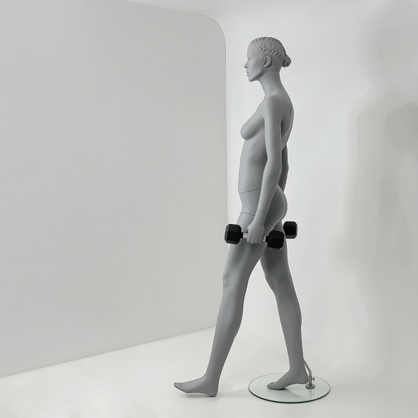 Манекен женский с гантелями CFF-3Y-KAYH-H-PANTONE COOL GRAY 8C рис. 5
