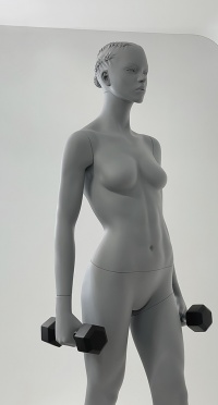Манекен женский с гантелями CFF-3Y-KAYH-H-PANTONE COOL GRAY 8C рис. 1