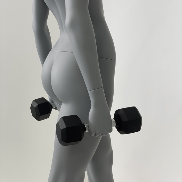 Манекен женский с гантелями CFF-3Y-KAYH-H-PANTONE COOL GRAY 8C рис. 8