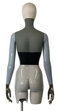 Торс женский с подставкой PGTF-MWT-RING-BRP-015BRN+SUD.ANT-A+9005S+PANTONE WARM GRAY рис. 1