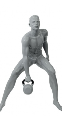 Манекен мужской CFM-7-JED-PANTONE COOL GRAY 8C GLOSSY рис. 1