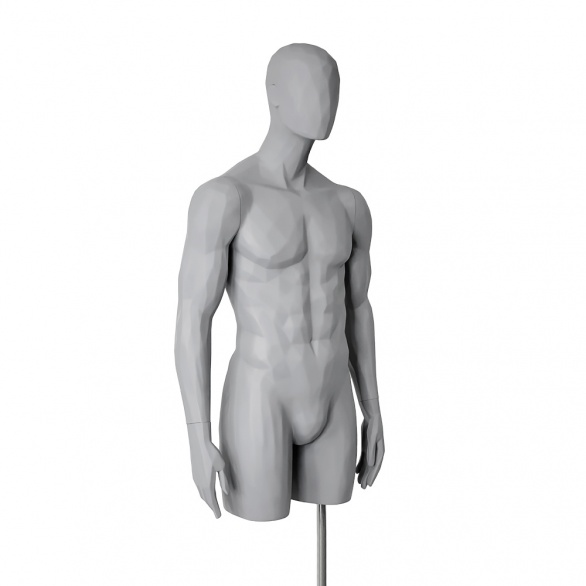 Торс мужской с подставкой FTTM-1-FTM-1-PANTONE COOL GRAY 8C рис. 2