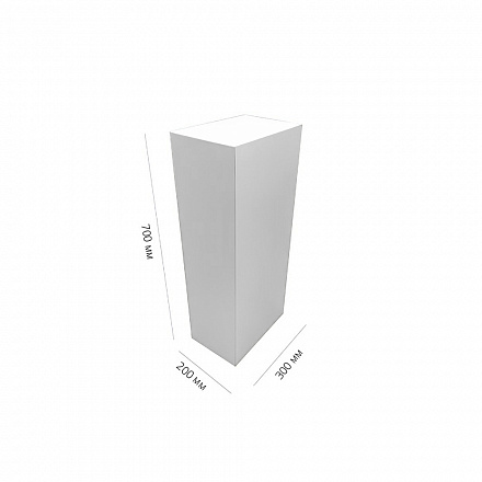 Подиум 300х200х700 9010 plastic white