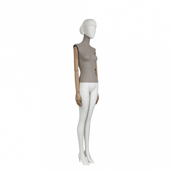 Женский манекен MTIF-1-T-CARA-9010 NO GRAIN/TORSO FABRIC D015/ARM+HAND
