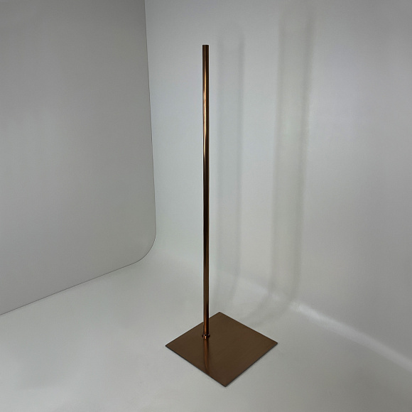 Подставка Metal base SQUARE off centre - brushed rose golden
