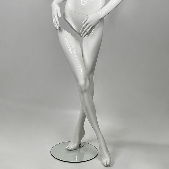 Манекен женский FSF-07-OVAL-GLOSSY 9010