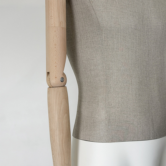 Мужской манекен MTIM-3-T-ELIAS-9010 NO GRAIN/TORSO FABRIC D015/ARM+HAND