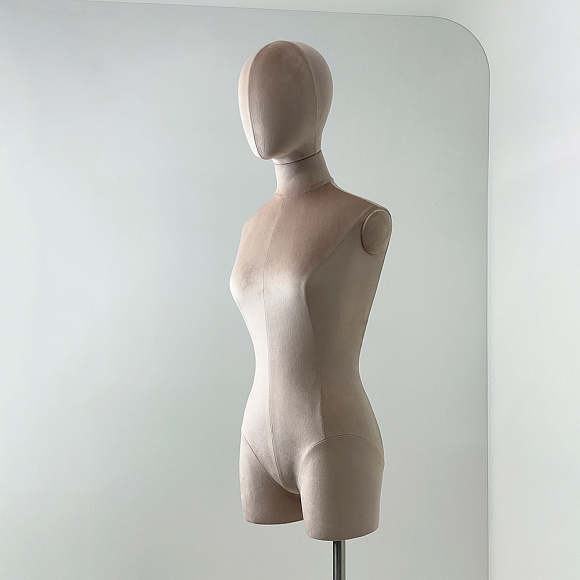 Торс женский c подставкой TBF-02-RING-T-D-267 FABRIC