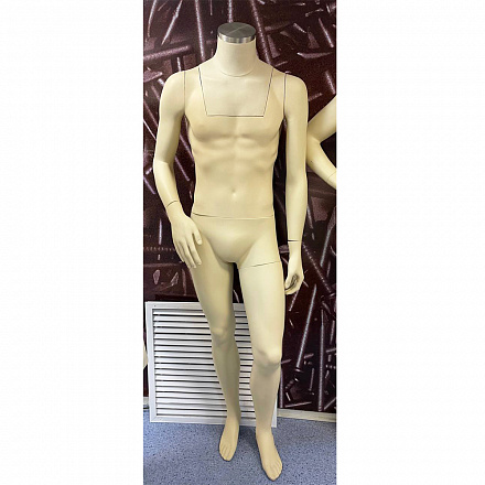 Манекен мужской CFWHM-070 with neck cover #14, color no#B-12,skin 619 (Выставочный образец)