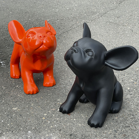 Бульдог щенок Puppy черный 28 см