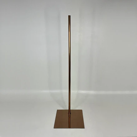 Подставка Metal base SQUARE off centre - brushed rose golden