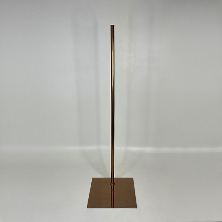 Подставка Metal base SQUARE off centre - brushed rose golden