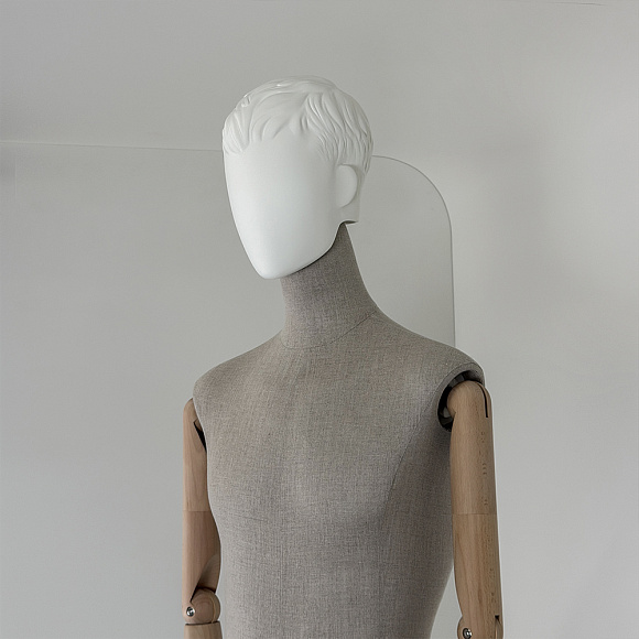 Мужской манекен MTIM-3-T-ELIAS-9010 NO GRAIN/TORSO FABRIC D015/ARM+HAND